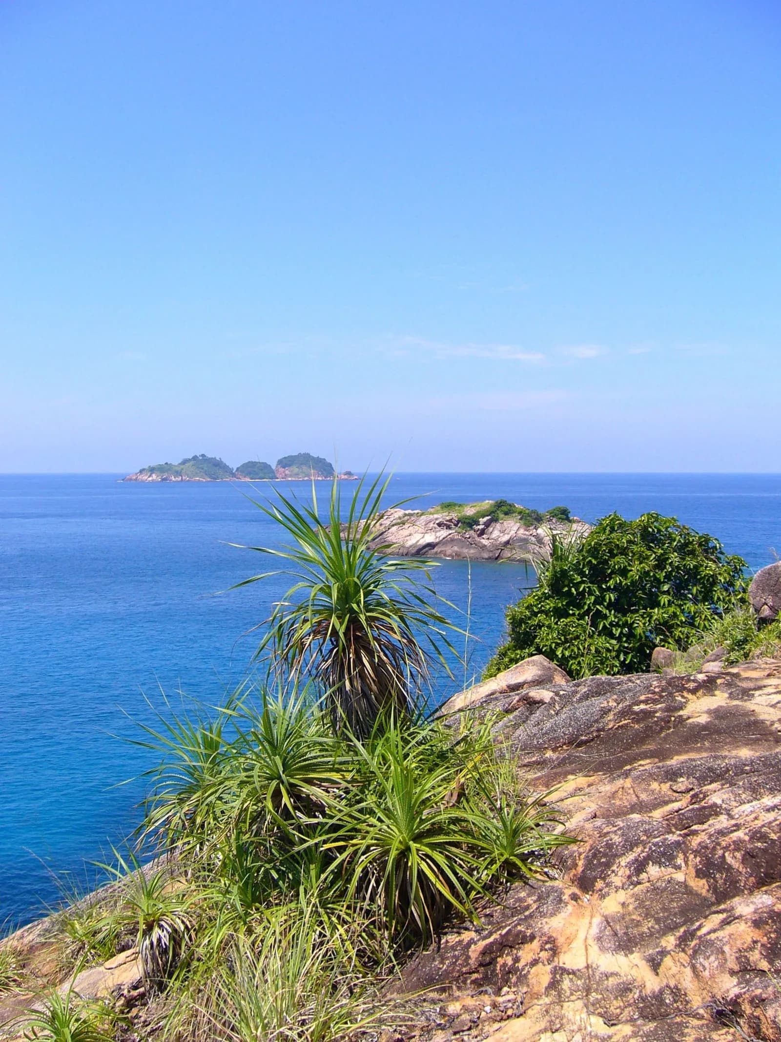 Granite headland above the sea, Pulau Redang
